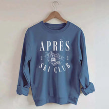 Apres-Ski Club Vintage Retro Style Skiing Sweatshirt