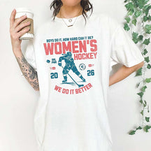 Hockey Lover Merch Feminist T-Shirt