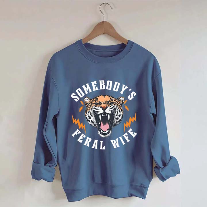 Trendy Feral Wife Leopard Sweatshirt