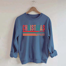 Retro Christmas Santa Clause Xmas Light Sweatshirt