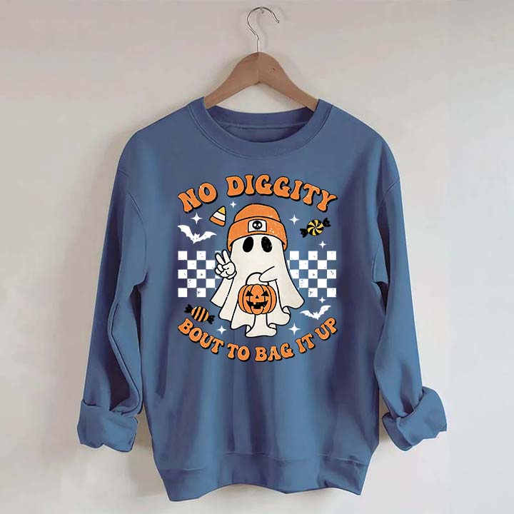 Funny No Diggity Bout To Bag It Up Sweatshirt