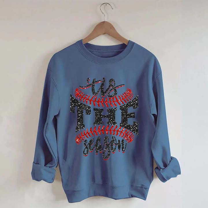Tis The Season Baseball Sports Game Day Sweatshirt