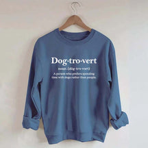 Dogtrovert Definition Lover women Sweatshirt