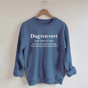 Dogtrovert Definition Lover women Sweatshirt