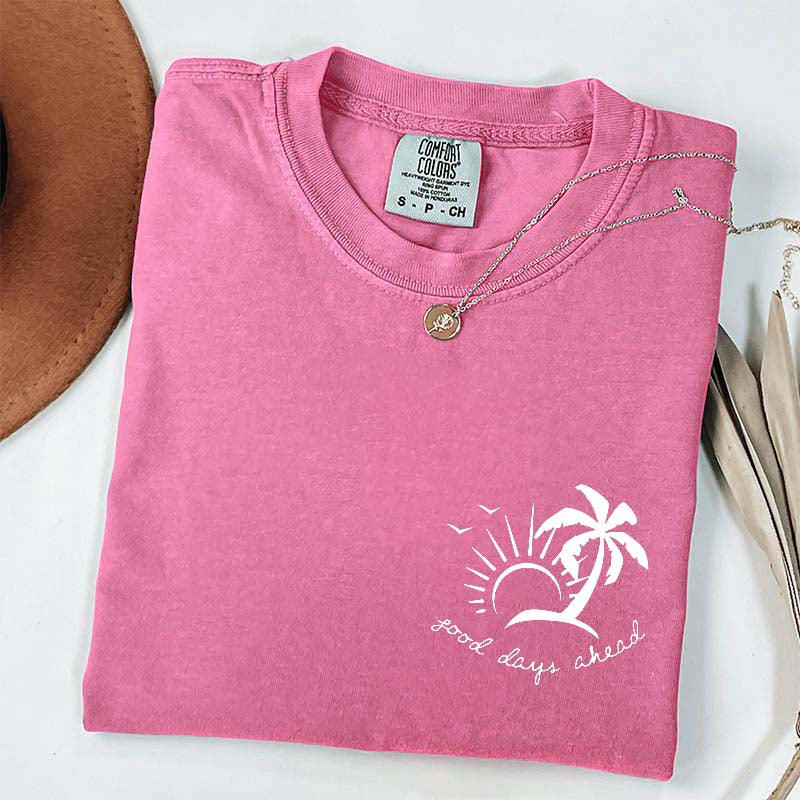 Cute Beach Vacation Summer Minimalist T-Shirt