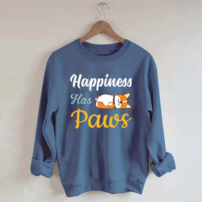 Happiness Has Paws Sweatshirt