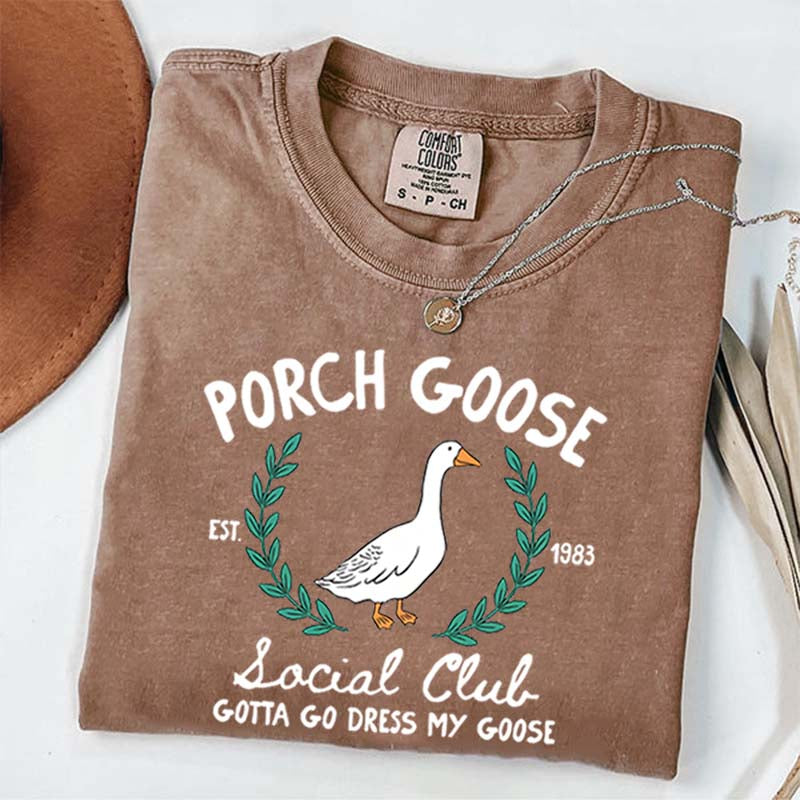 Porch Goose Social Club Est 1983 T-Shirt