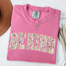 Motivational Teacher Be Kind Flowers T-Shirt
