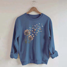 Bookish Women Funny Dandelion Books Sweatshirt