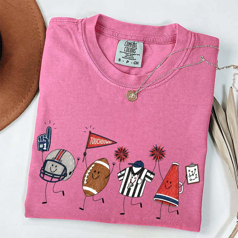 Team Matching Football Doodle T-Shirt