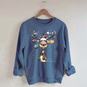 Cute Christmas Vintage Reindeer Sweatshirt