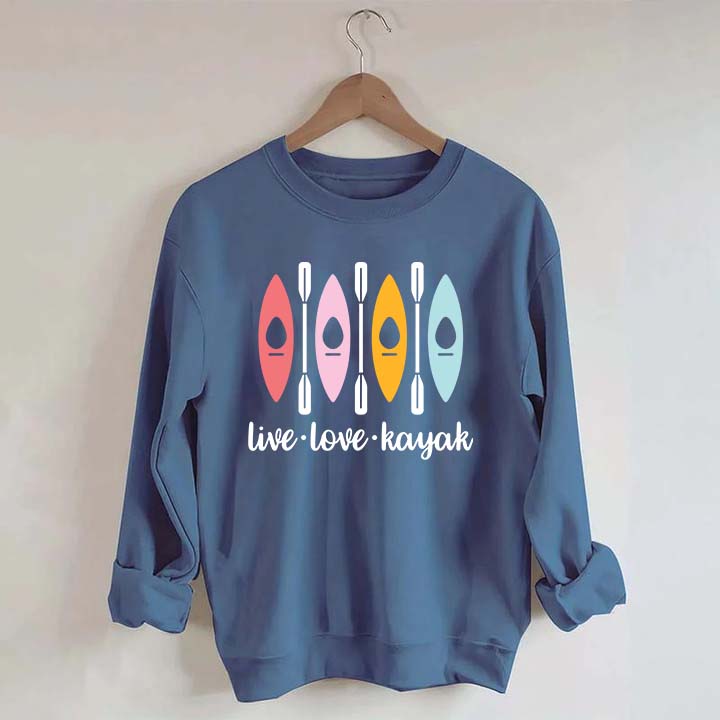 Women Kayaking Canoeing Sweatshirt