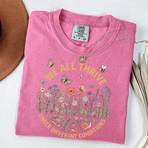 Neurodiversity Awareness Retro Wildflowers T-Shirt