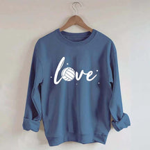 Simple Black Volleyball Journal Lover Sweatshirt