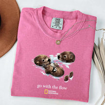 National Geographic Otters Go With The Flow T-Shirt