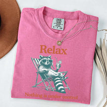 Relax Nothing Is Under Control Raccoon T-Shirt