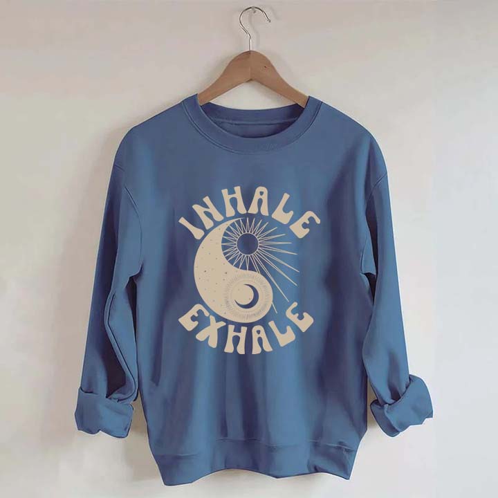 Ying Yang Yoga Just Breathe Sweatshirt