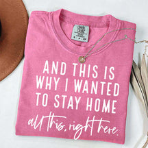 See This Is Why I Wanted To Stay Home T-Shirt