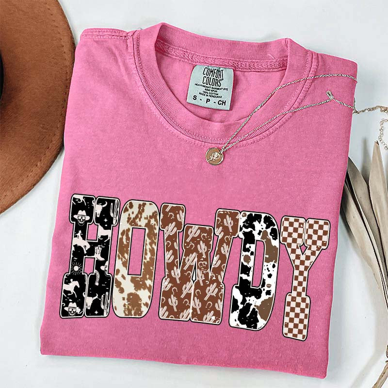 Comfort Colors Howdy Cowgirl Cute T-Shirt