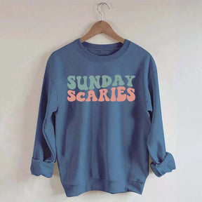 Retro Christmas Sunday Scaries Sweatshirt
