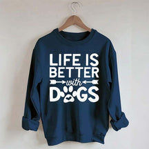 Life Is Better With Dogs Heavy Blend Sweatshirt