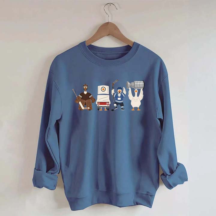 Funny Hockey Goose Sweatshirt