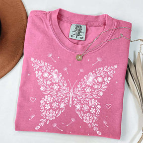 Floral Butterfly Dandelion Wildflower T-Shirt