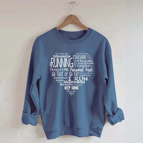 Run Happy Heart Sweatshirt
