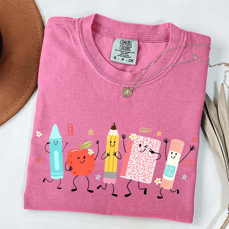 Cute School Supplies Comfort Colors T-Shirt