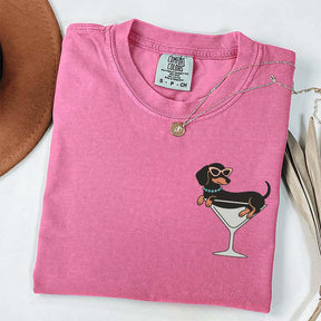 Weenies and Martinis Dachshund Weenie Tini T-Shirt