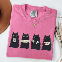 Mahjong Black Cat Game Night T-Shirt