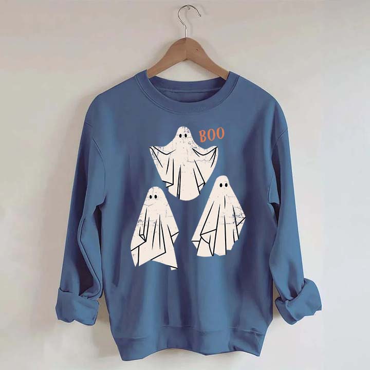 Retro Ghost Boo Sweatshirt