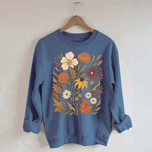 Autumn Floral Vintage Botanical Sweatshirt