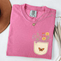 Wild Flowers Pocket Comfort Color T-Shirt