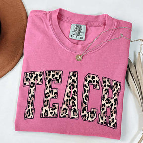Comfort Colors Leopard Teacher T-Shirt