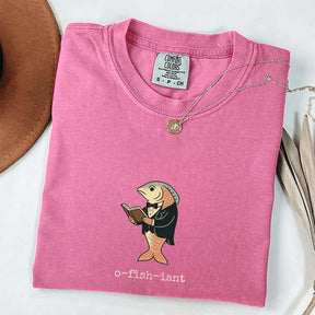Funny Officiant Gift for Fisherman O-fish-iant T-Shirt