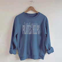 Retro Life Happens Pilates Helps Sweatshirt