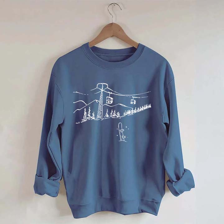 Snowboard Ski Winter Sweatshirt