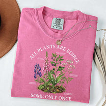 Dark Academia All Plants Are Edible Some Only Once Cute T-Shirt