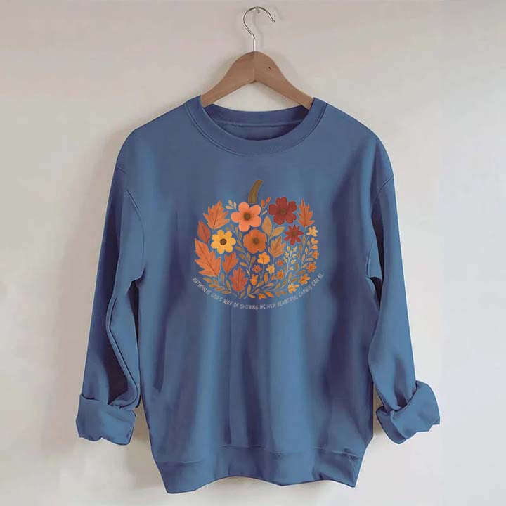 Autumn Leaves Faith Fall Crewneck Sweatshirt