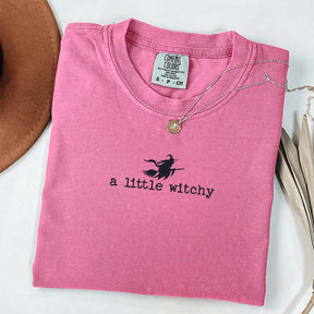 Cute Halloween A Little Witchy T-Shirt