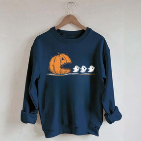 Halloween Pumpkin Eat Ghost Party Sweatshirt