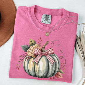 Watercolor Pumpkin Womens Halloween T-Shirt