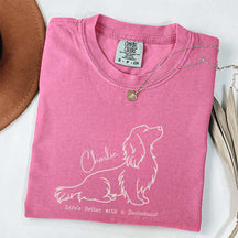Custom Name Long Hair Dachshund T-Shirt