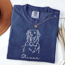 Custom Pet Love With Name And Photo T-Shirt