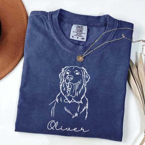 Custom Pet Love With Name And Photo T-Shirt