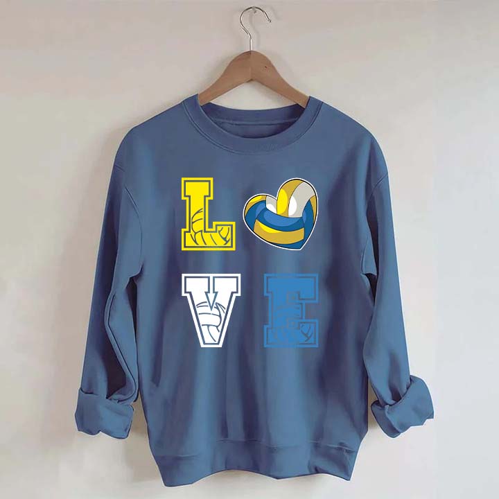 Heart I Love Volleyball Sweatshirt