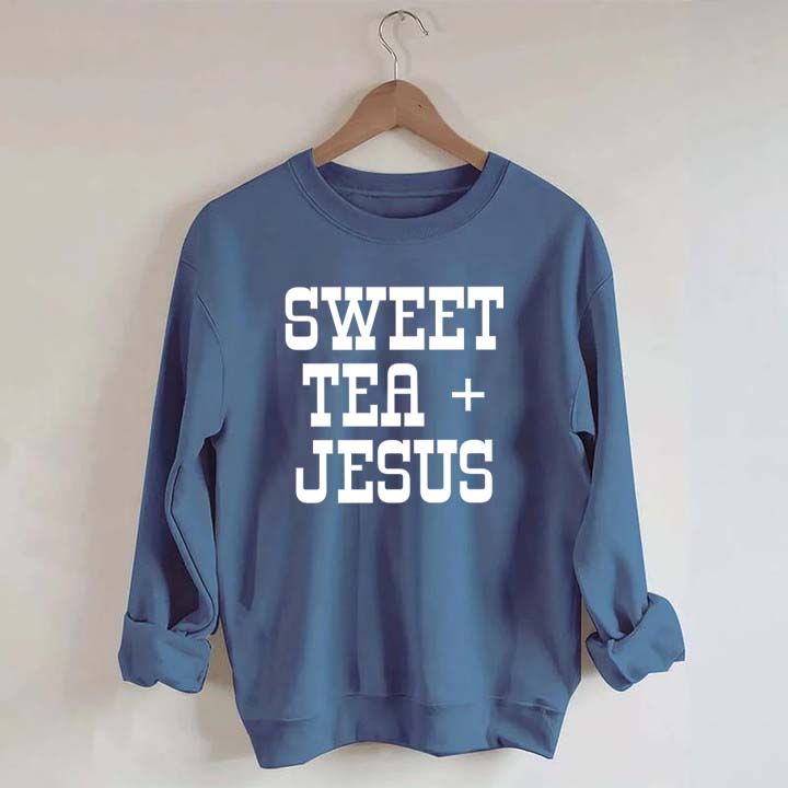 Sweet Tea + Jesus Minimalist Swatshirt