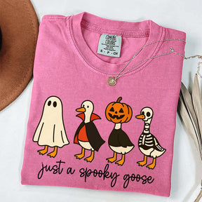 Cute Just a Spooky Goose Halloween T-Shirt