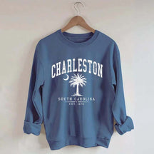 Retro Charleston South Carolina Palm Tree Sweatshirt